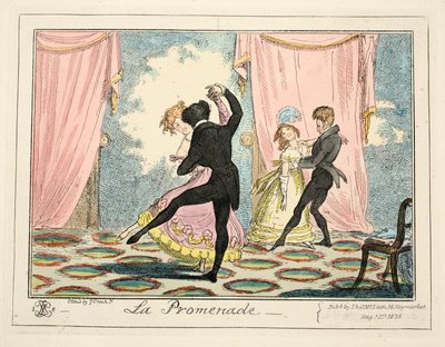 La Promenade, 1835 by George Cruikshank